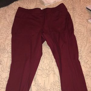 Maroon/Red Stretchy Pants!